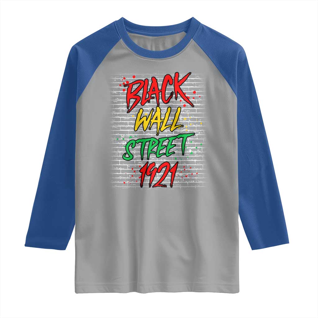 Black Wall Street 1921 Raglan Shirt Tulsa Oklahoma Black History Month