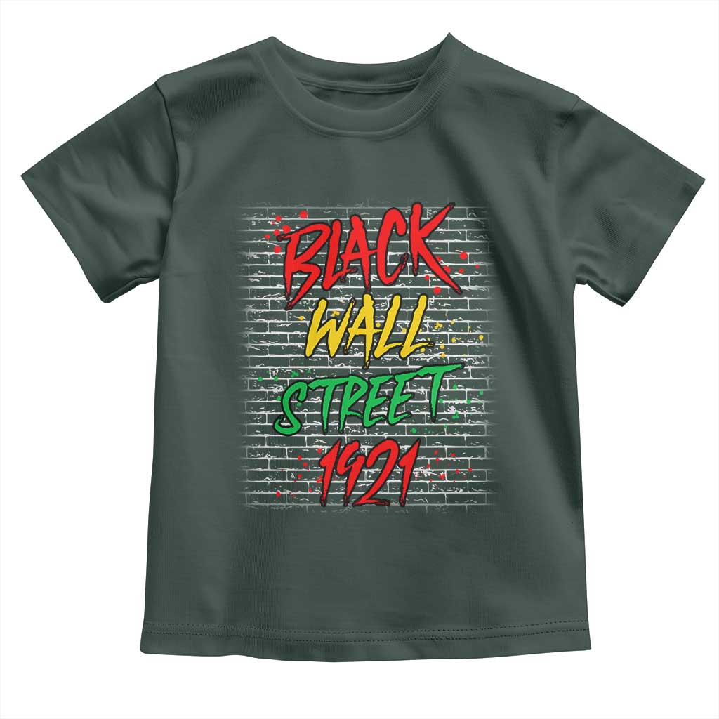 Black Wall Street 1921 Toddler T Shirt Tulsa Oklahoma Black History Month