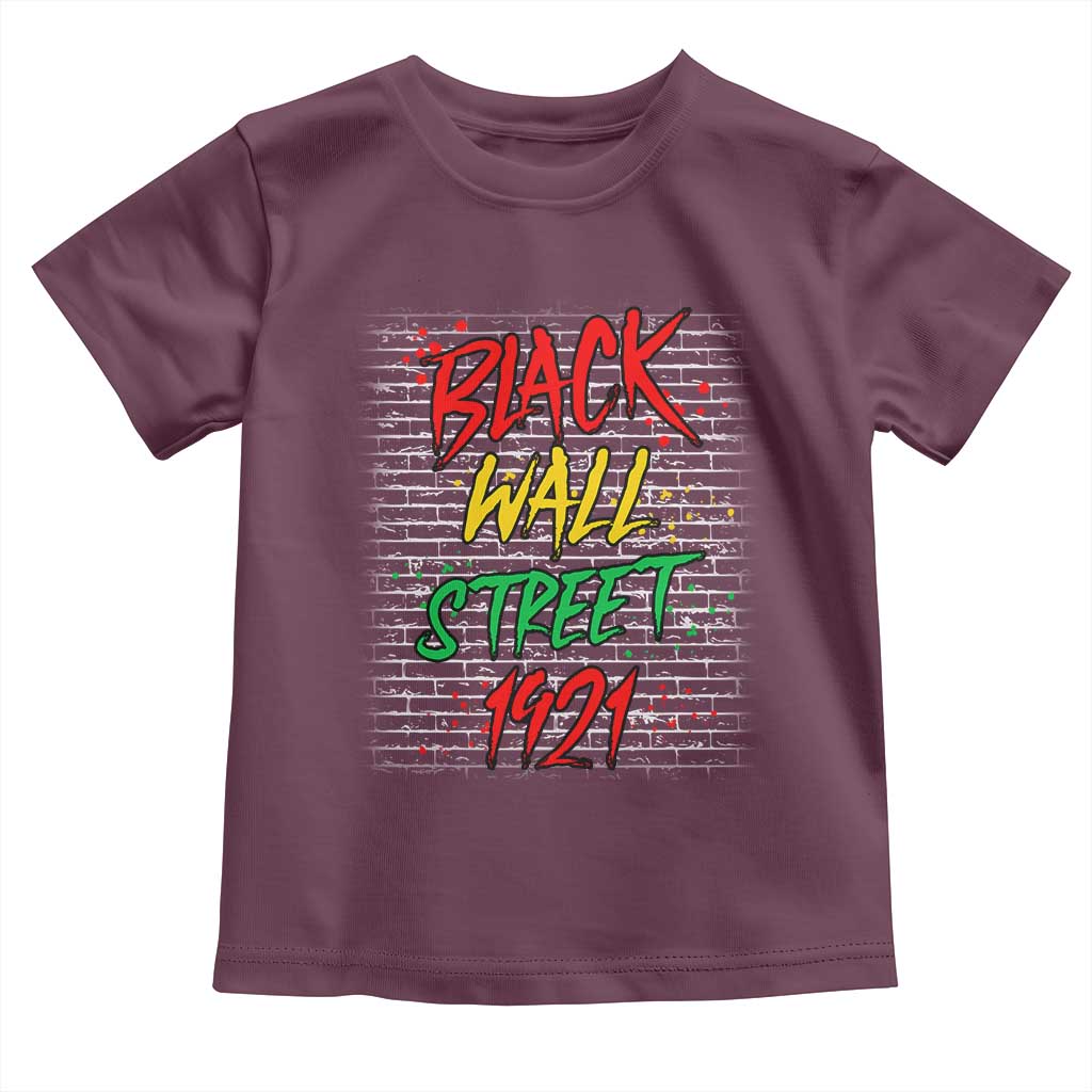 Black Wall Street 1921 Toddler T Shirt Tulsa Oklahoma Black History Month