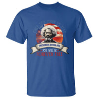 Frederick Douglass Inspirational Quotes T Shirt Once You Learn To Read You Will Be Forever Free American Flag