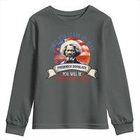 Frederick Douglass Inspirational Quotes Youth Sweatshirt Once You Learn To Read You Will Be Forever Free American Flag