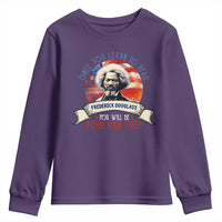 Frederick Douglass Inspirational Quotes Youth Sweatshirt Once You Learn To Read You Will Be Forever Free American Flag