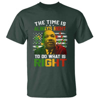 MLK Quotes The Time Is Always Right To Do What Is Right T Shirt Martin Luther King Vintage American Flag
