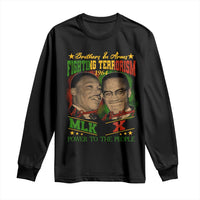 Martin Luther King And Malcolm X Long Sleeve Shirt Brothers In Arms Fighting Terrorism 1964 Black History