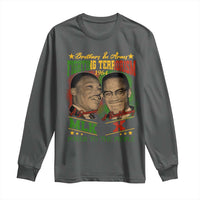 Martin Luther King And Malcolm X Long Sleeve Shirt Brothers In Arms Fighting Terrorism 1964 Black History