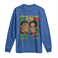 Martin Luther King And Malcolm X Long Sleeve Shirt Brothers In Arms Fighting Terrorism 1964 Black History
