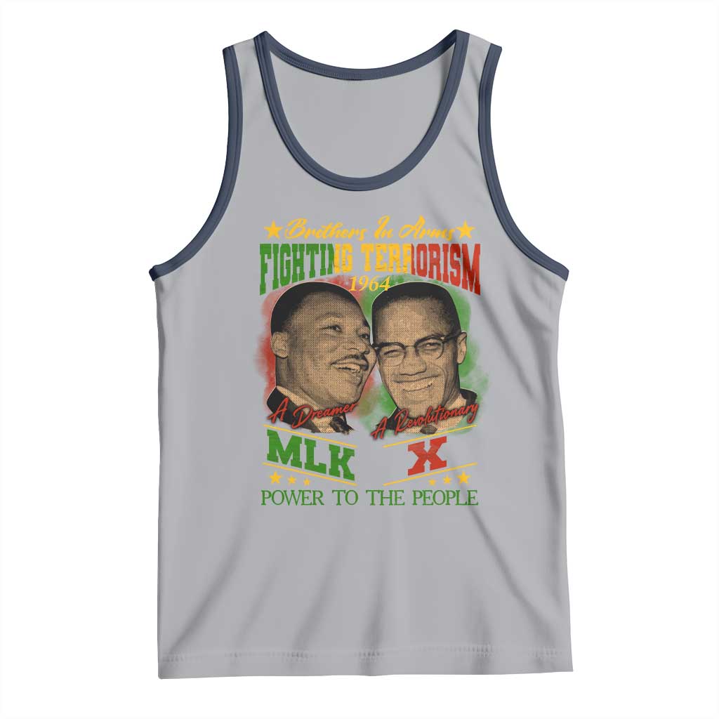 Martin Luther King And Malcolm X Tank Top Brothers In Arms Fighting Terrorism 1964 Black History