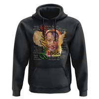 Juneteenth 1865 Hoodie Black Leaders African American Heritage