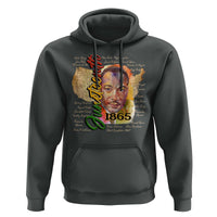 Juneteenth 1865 Hoodie Black Leaders African American Heritage