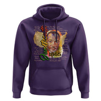 Juneteenth 1865 Hoodie Black Leaders African American Heritage