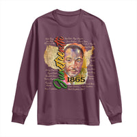 Juneteenth 1865 Long Sleeve Shirt Black Leaders African American Heritage