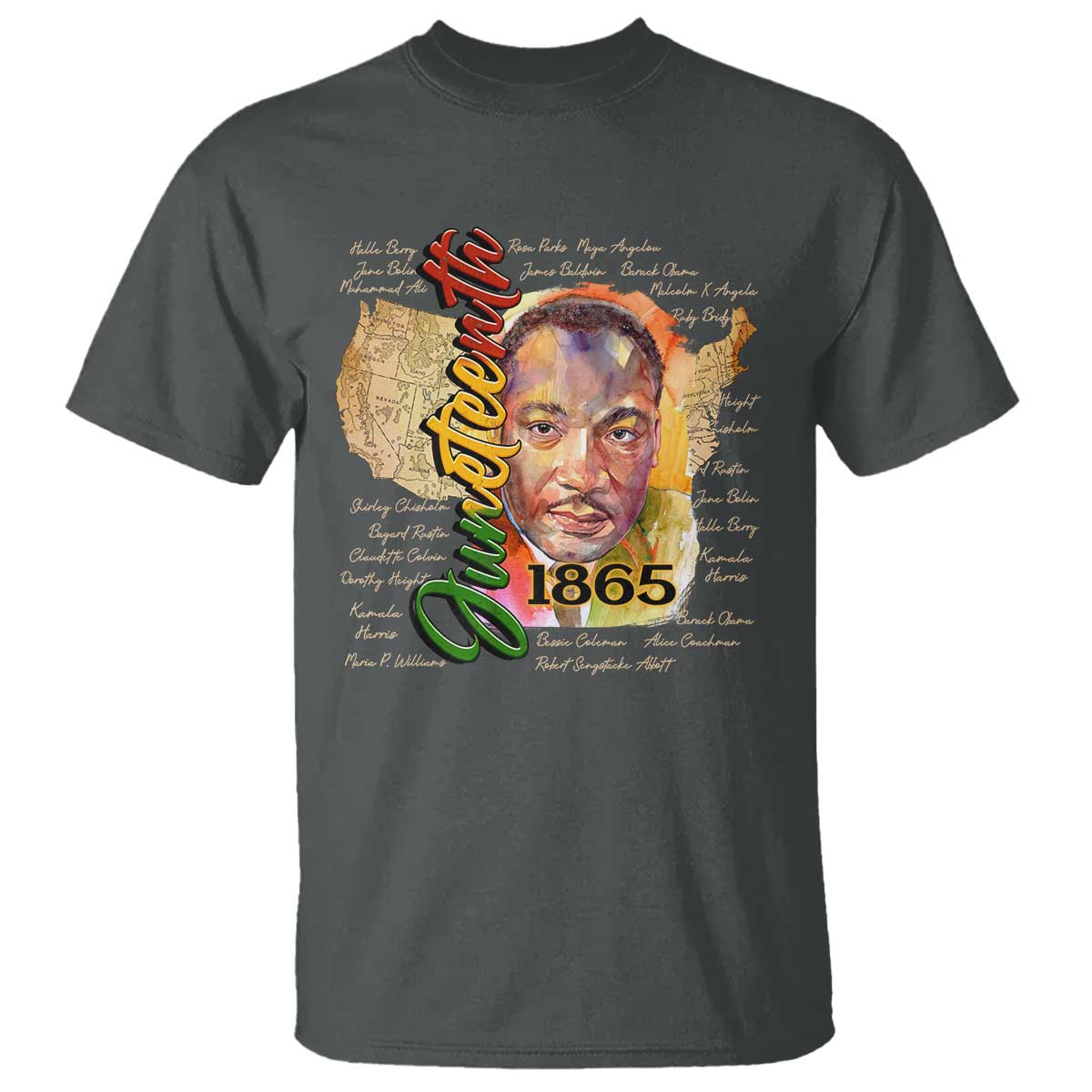 Juneteenth 1865 T Shirt Black Leaders African American Heritage