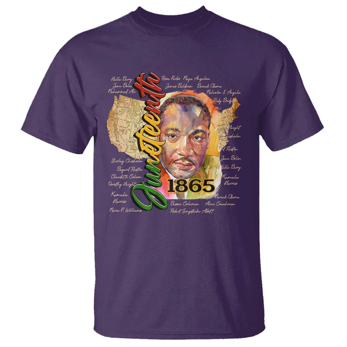 Juneteenth 1865 T Shirt Black Leaders African American Heritage