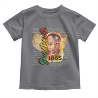 Juneteenth 1865 Toddler T Shirt Black Leaders African American Heritage