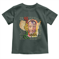 Juneteenth 1865 Toddler T Shirt Black Leaders African American Heritage