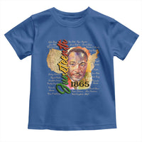 Juneteenth 1865 Toddler T Shirt Black Leaders African American Heritage