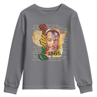 Juneteenth 1865 Youth Sweatshirt Black Leaders African American Heritage