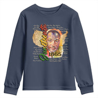 Juneteenth 1865 Youth Sweatshirt Black Leaders African American Heritage