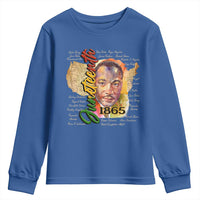 Juneteenth 1865 Youth Sweatshirt Black Leaders African American Heritage