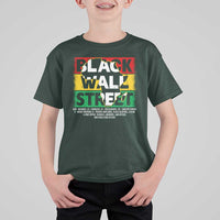 Black Wall Street T Shirt For Kid Tulsa Black History Month Africa Map