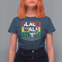 Black Wall Street T Shirt For Women Tulsa Black History Month Africa Map
