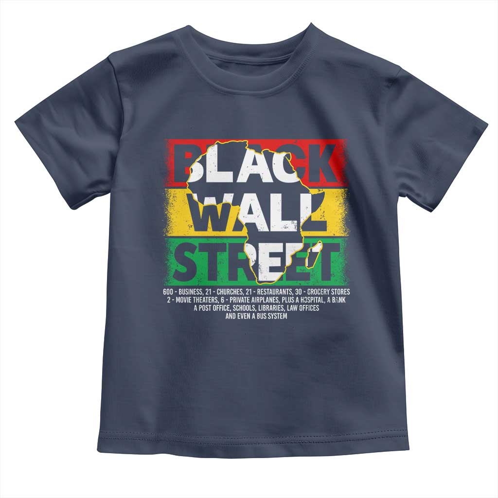 Black Wall Street Toddler T Shirt Tulsa Black History Month Africa Map