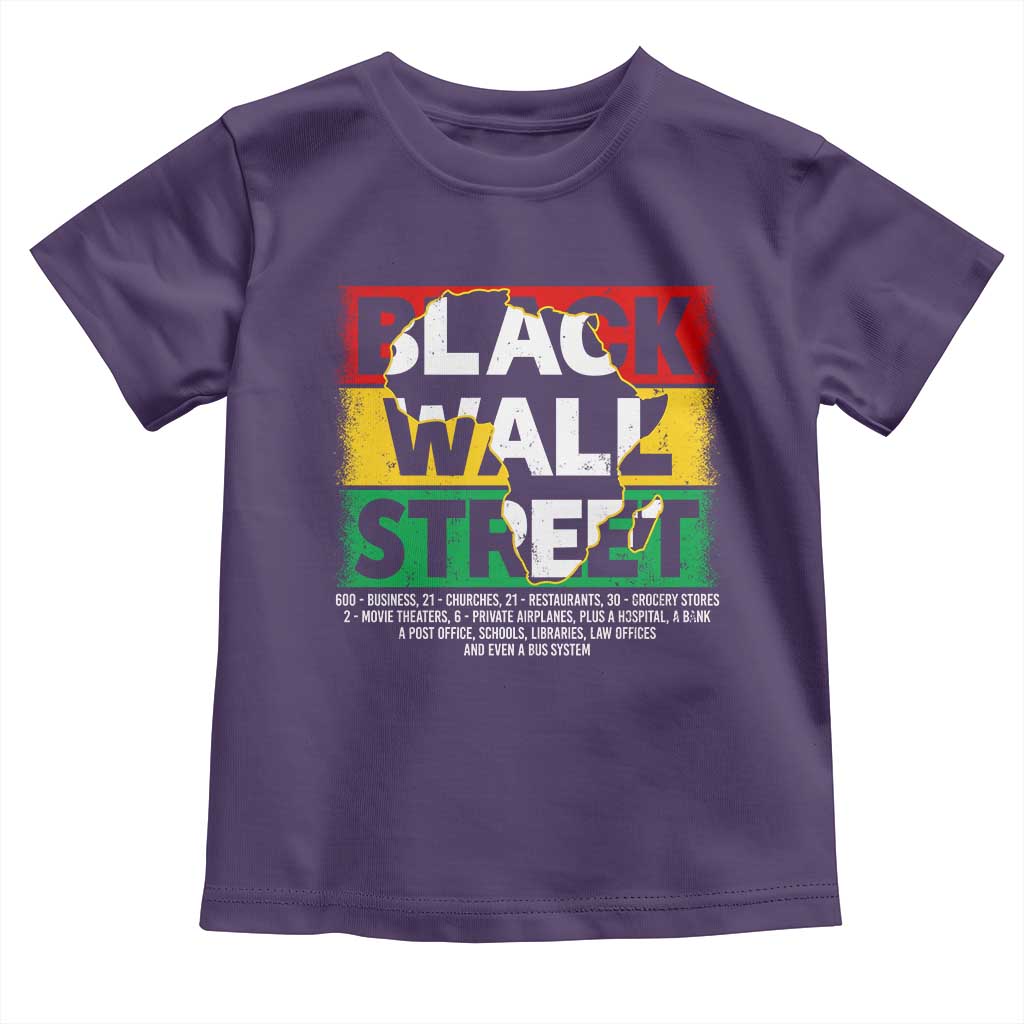 Black Wall Street Toddler T Shirt Tulsa Black History Month Africa Map