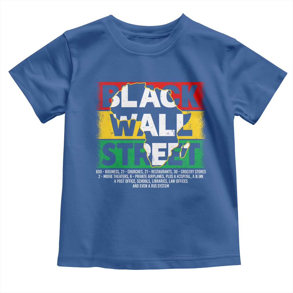 Black Wall Street Toddler T Shirt Tulsa Black History Month Africa Map