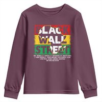 Black Wall Street Youth Sweatshirt Tulsa Black History Month Africa Map