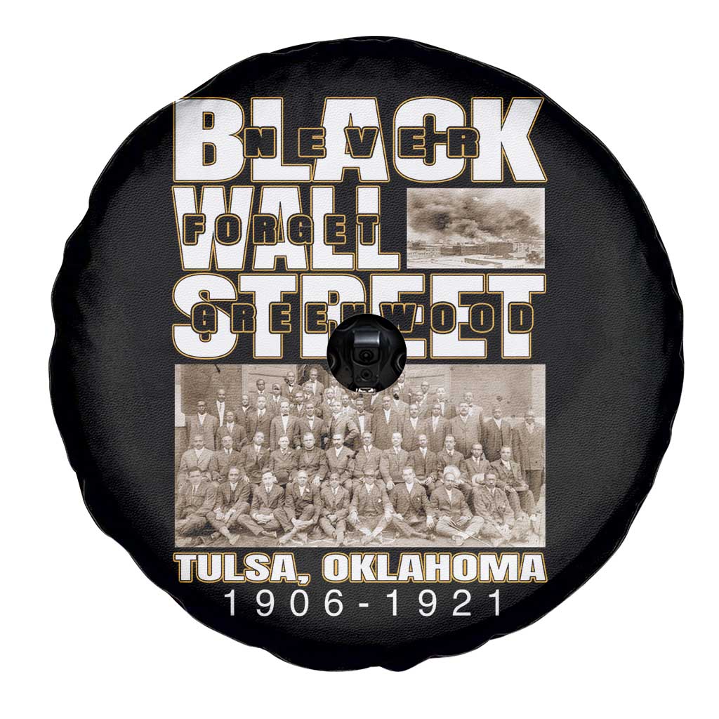 Never Forget Greenwood Black Wall Street Spare Tire Cover Black History Month