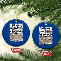 Never Forget Greenwood Black Wall Street Ceramic Ornament Black History Month