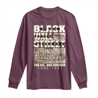 Never Forget Greenwood Black Wall Street Long Sleeve Shirt Black History Month