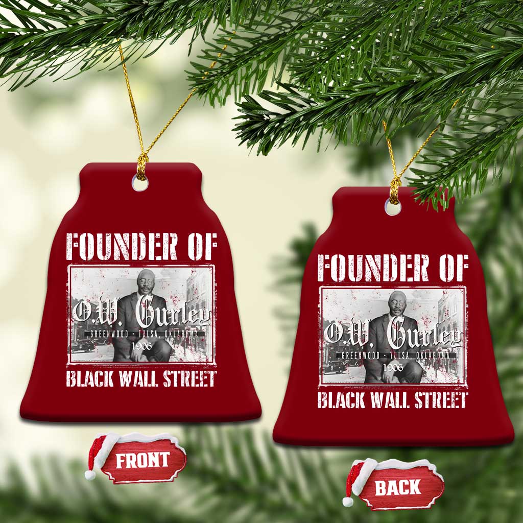 Founder Of Black Wall Street O.W. Gurley Ceramic Ornament Black History Month
