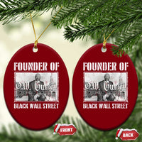 Founder Of Black Wall Street O.W. Gurley Ceramic Ornament Black History Month
