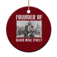 Founder Of Black Wall Street O.W. Gurley Ceramic Ornament Black History Month