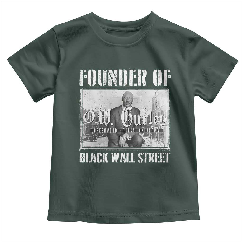 Founder Of Black Wall Street O.W. Gurley Toddler T Shirt Black History Month