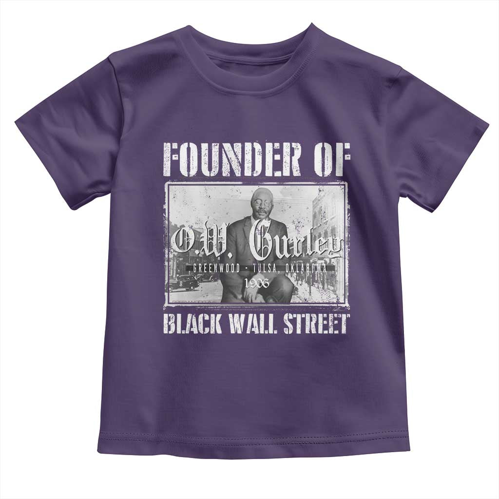 Founder Of Black Wall Street O.W. Gurley Toddler T Shirt Black History Month