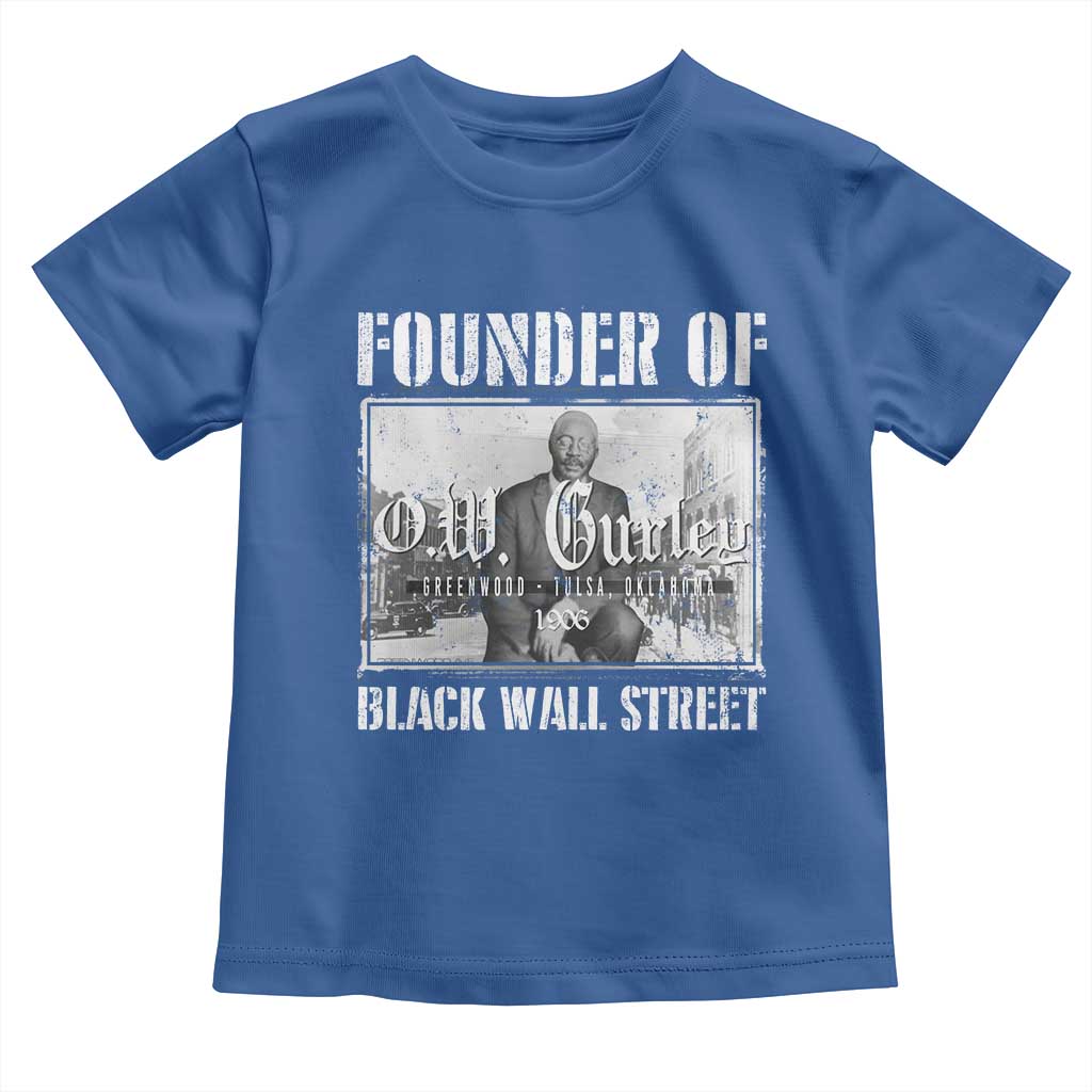 Founder Of Black Wall Street O.W. Gurley Toddler T Shirt Black History Month