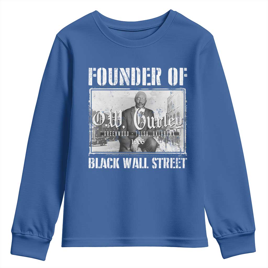 Founder Of Black Wall Street O.W. Gurley Youth Sweatshirt Black History Month