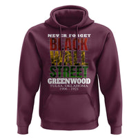 Never Forget Black Wall Street Hoodie Tulsa Oklahoma Black History Month