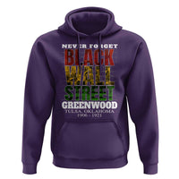 Never Forget Black Wall Street Hoodie Tulsa Oklahoma Black History Month