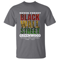 Never Forget Black Wall Street T Shirt Tulsa Oklahoma Black History Month