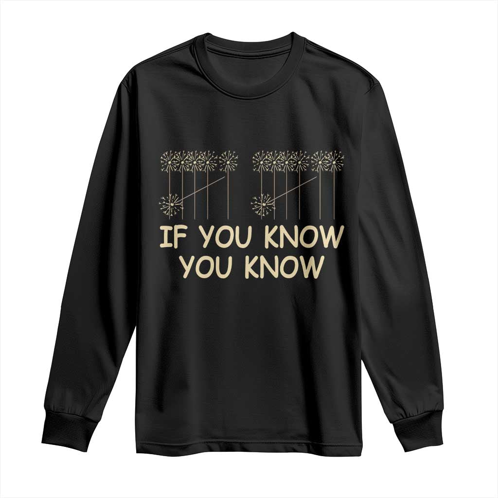 Funny 67 New Year Long Sleeve Shirt If You Know You Know Six Seven Meme Sparklers - Wonder Print Shop