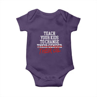 Teach Your Kids to Change Their Oil Not Their Gender Baby Onesie Funny Fathers Day