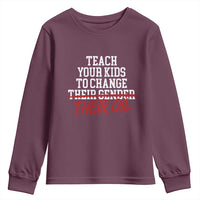 Teach Your Kids to Change Their Oil Not Their Gender Youth Sweatshirt Funny Fathers Day