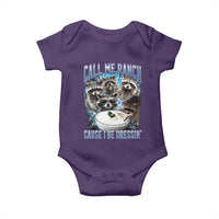 Call Me Ranch Cause I Be Dressing Baby Onesie Funny Raccoon Meme