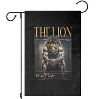 Funny The Lion Doesnt Wipe Garden Flag Gen Z Joke Brainrot Raunchy Meme