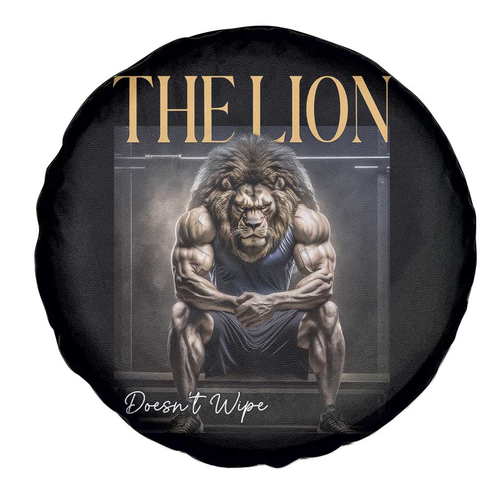 Funny The Lion Doesnt Wipe Spare Tire Cover Gen Z Joke Brainrot Raunchy Meme