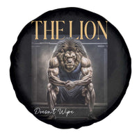 Funny The Lion Doesnt Wipe Spare Tire Cover Gen Z Joke Brainrot Raunchy Meme