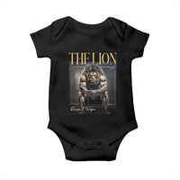 Funny The Lion Doesnt Wipe Baby Onesie Gen Z Joke Brainrot Raunchy Meme